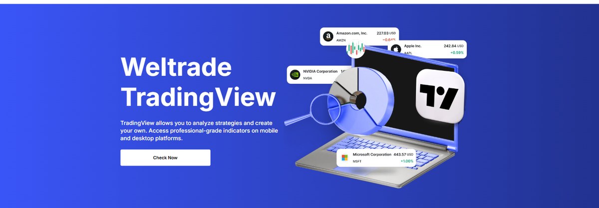 Weltrade TradingView charting platform